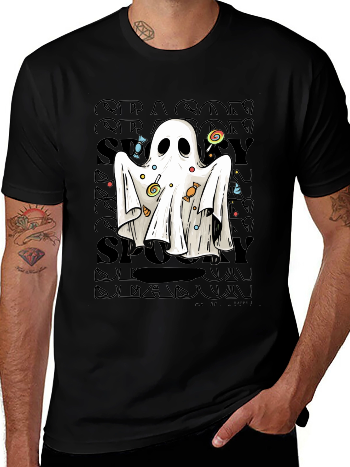 Spooky Season Ghost T-Shirt Halloween