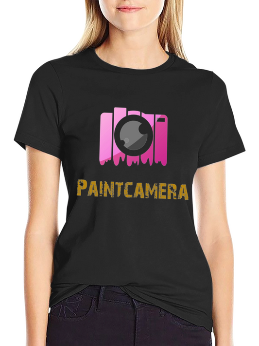 Paint Camera Black Tee