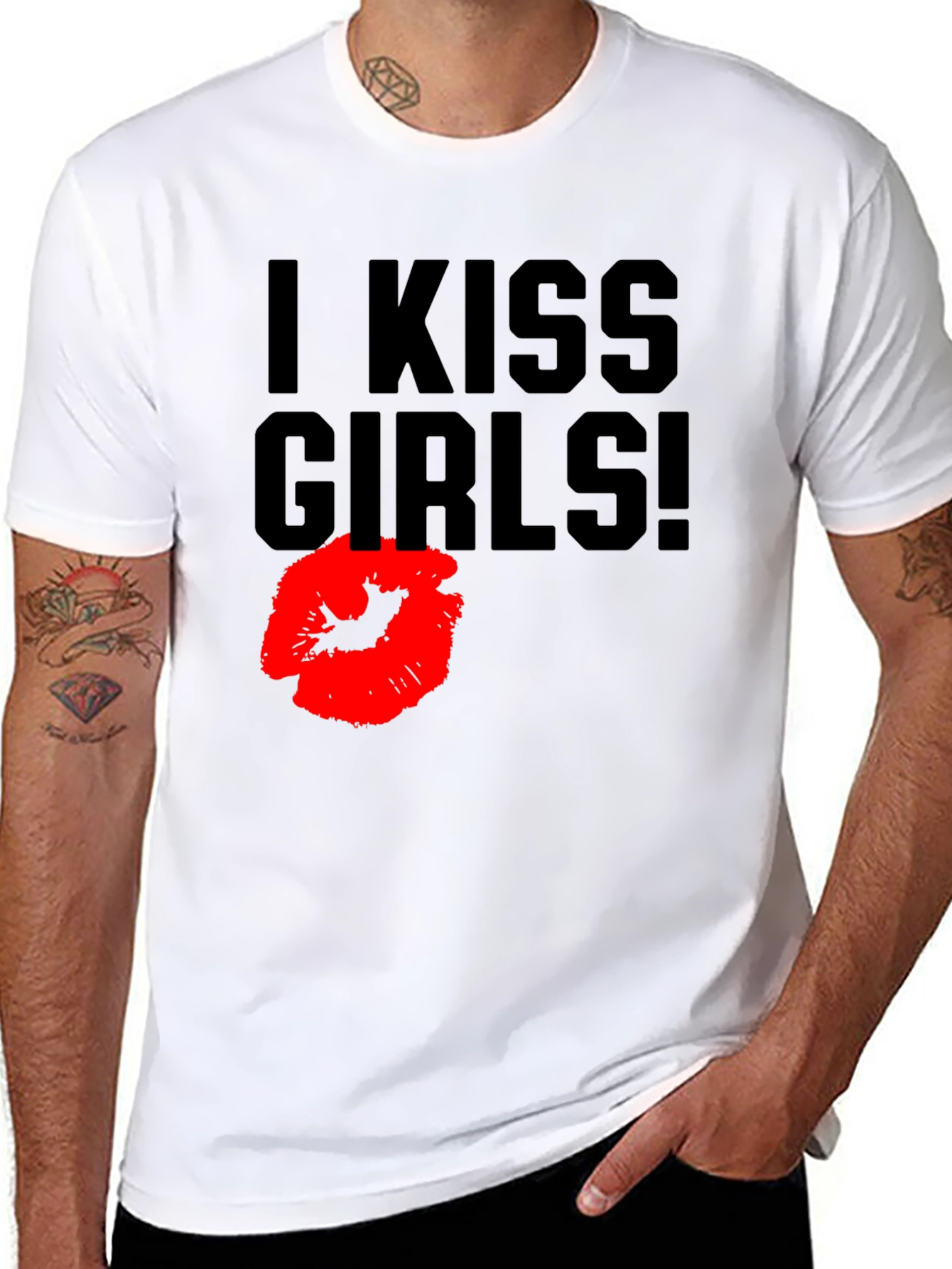 I Kiss Girls! Graphic Tee