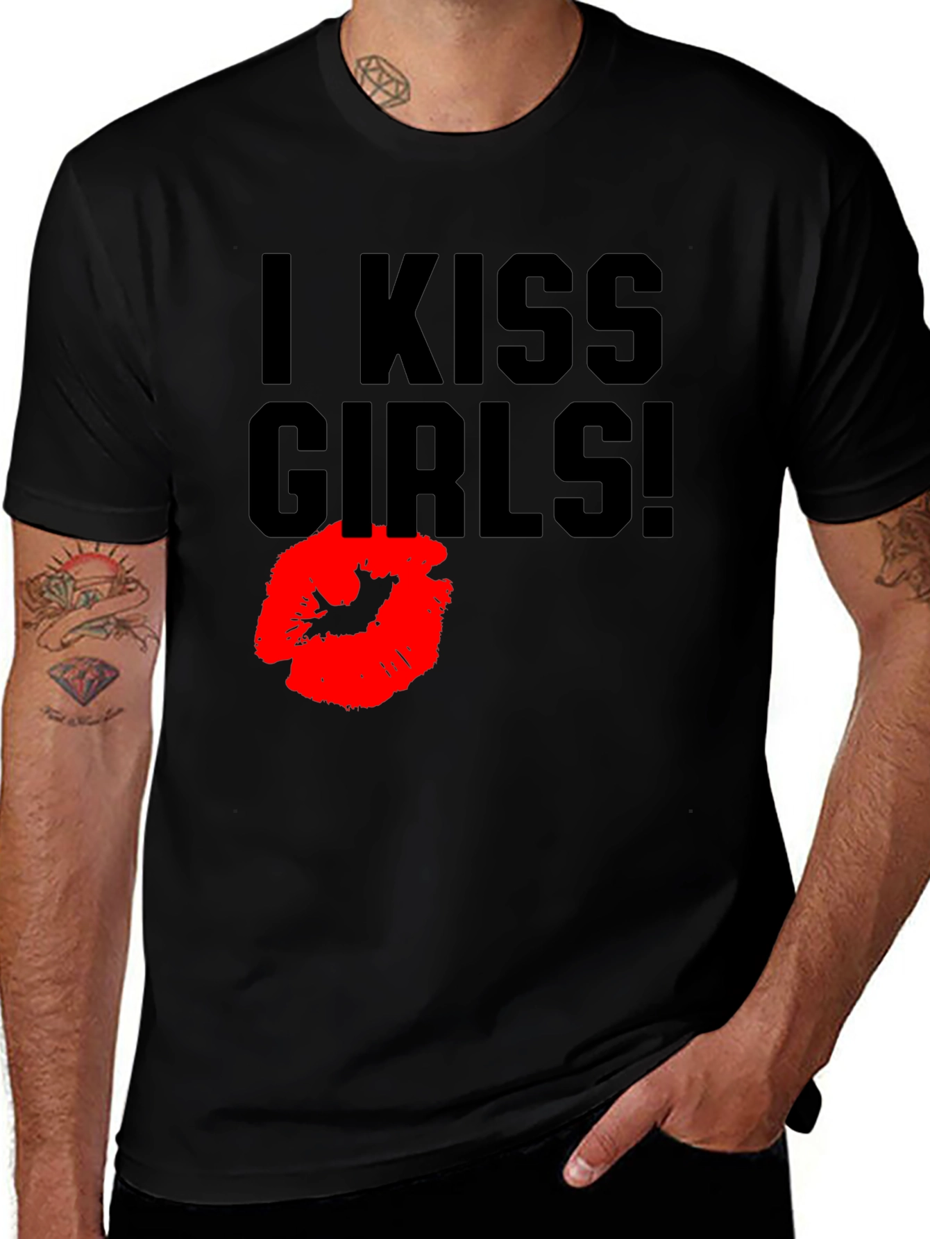 I Kiss Girls! Graphic Tee