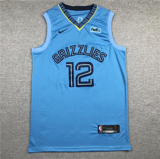 Men's Memphis Grizzlies Ja Morant #12 Blue Replica Fast Break Jerseys