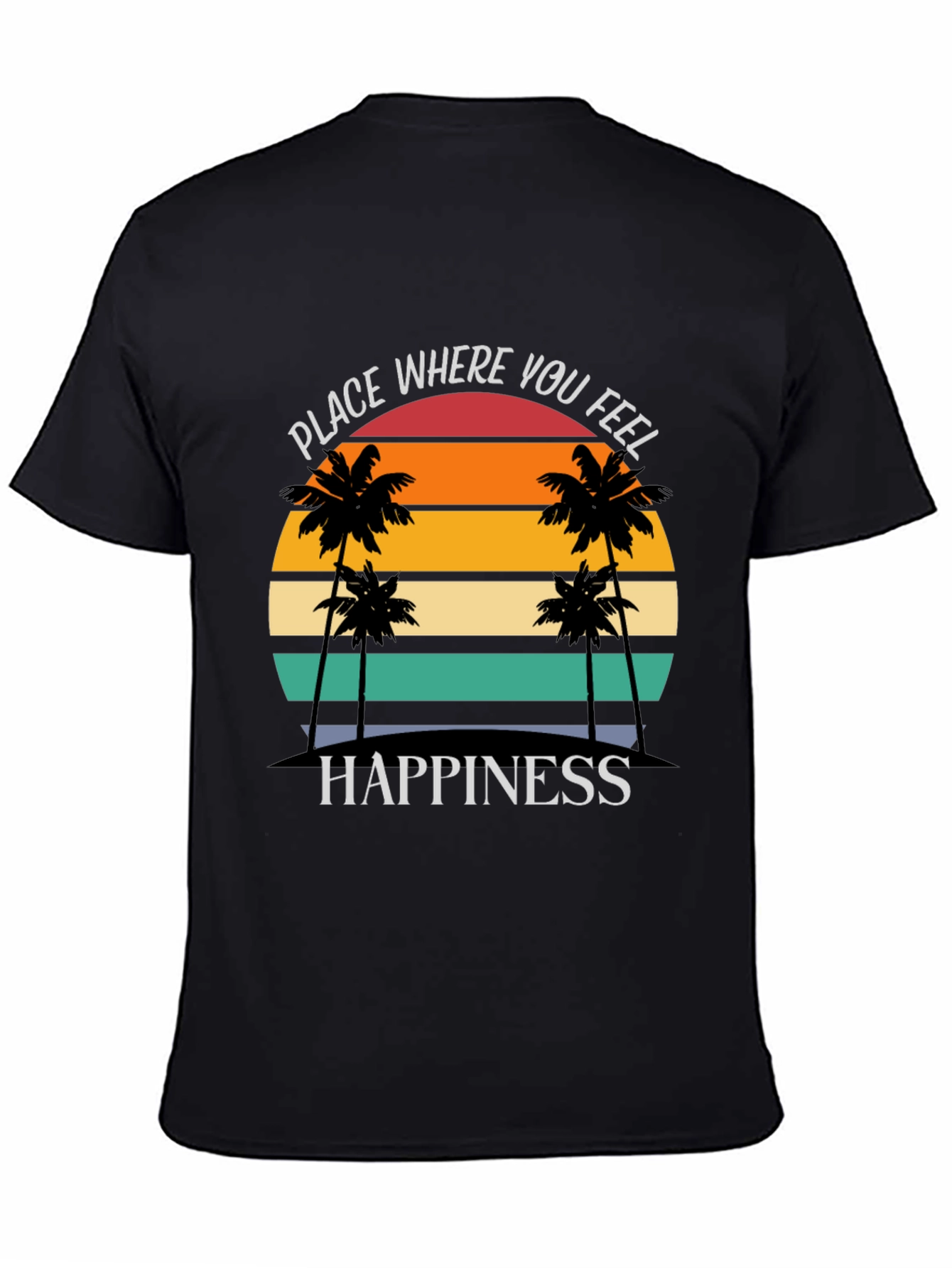 Tropical Sunset Happiness Graphic Tee