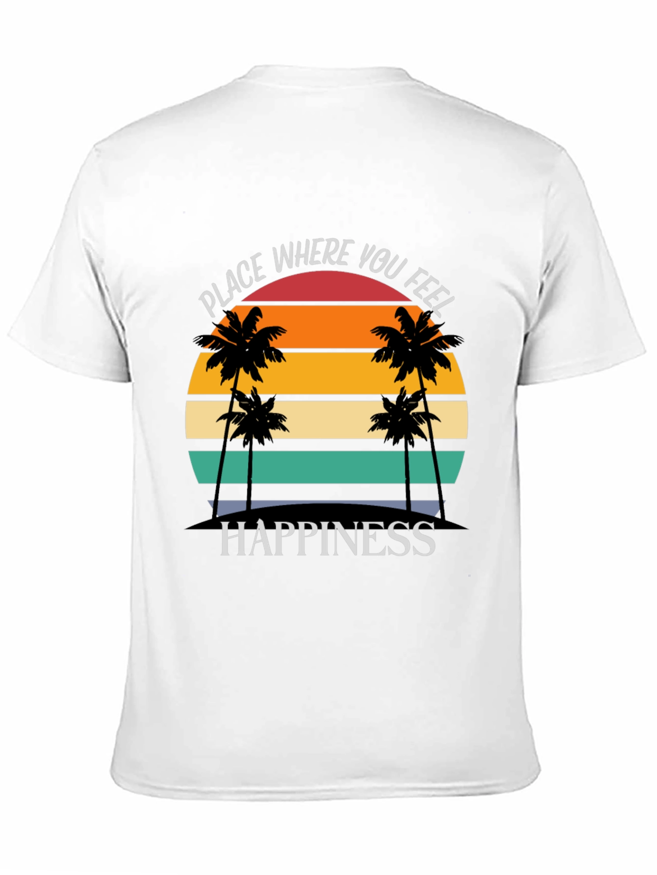 Tropical Sunset Happiness Graphic Tee