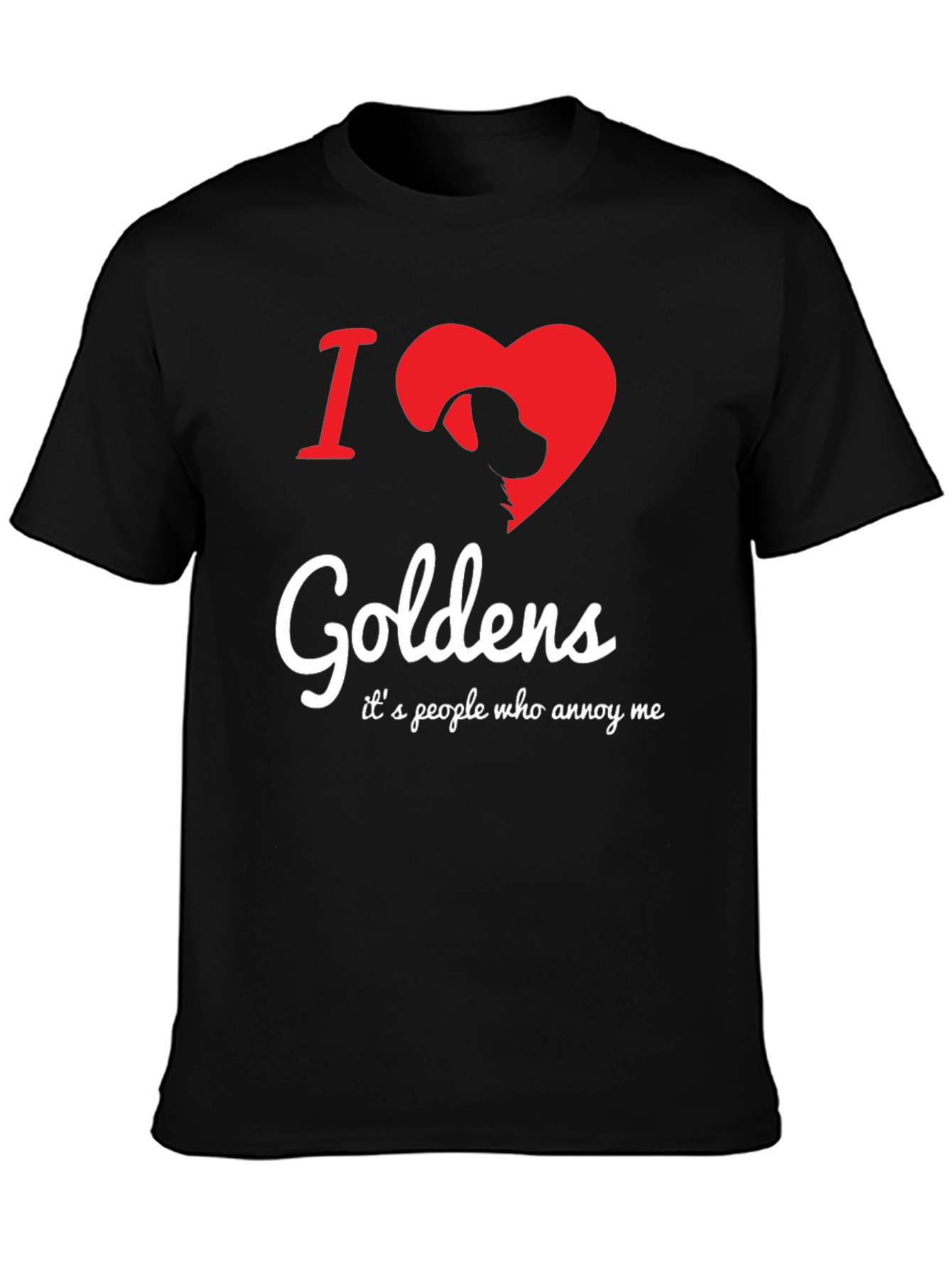 I Love Goldens Dog Graphic T-Shirt