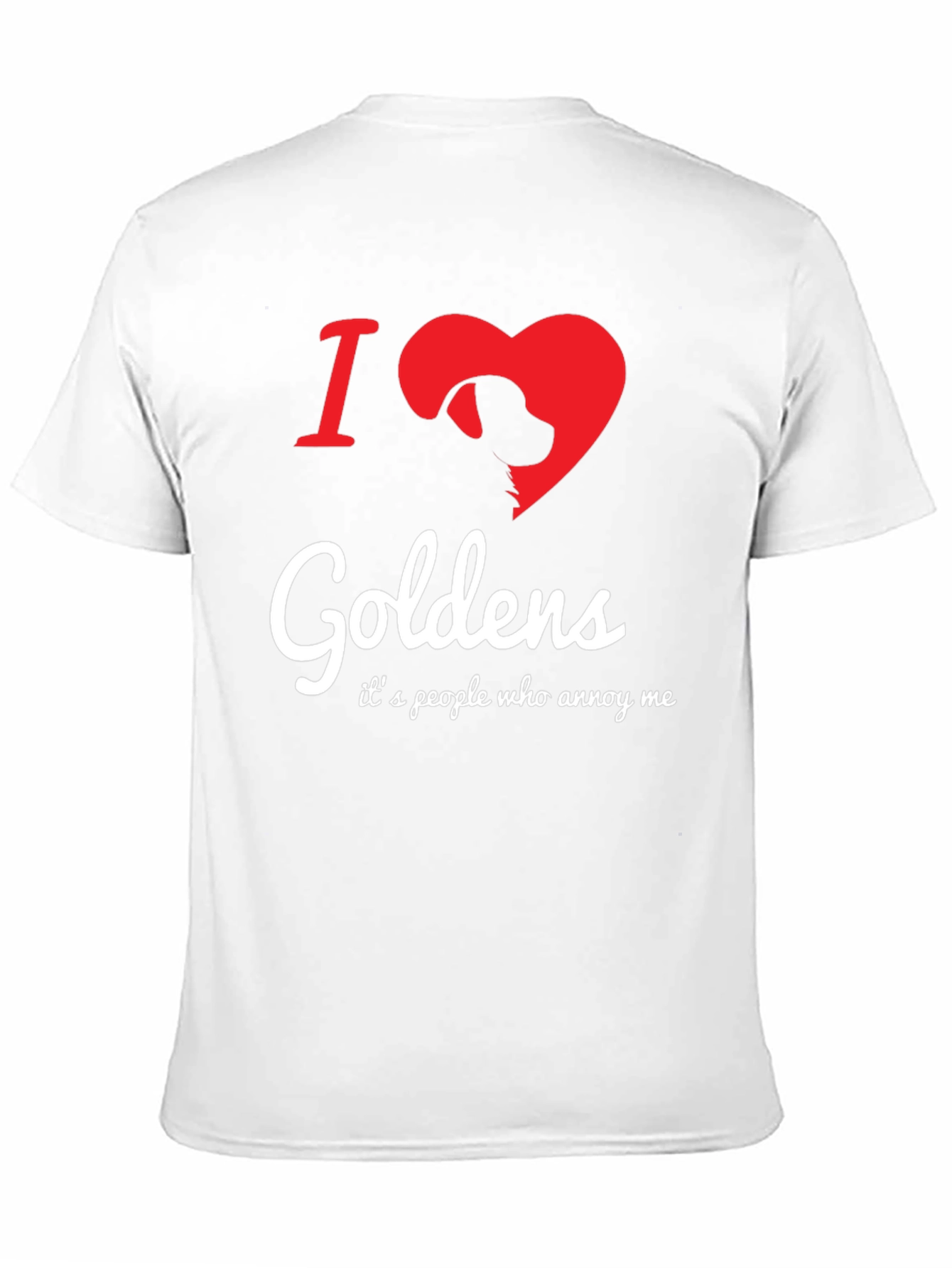 I Love Goldens Dog Graphic T-Shirt