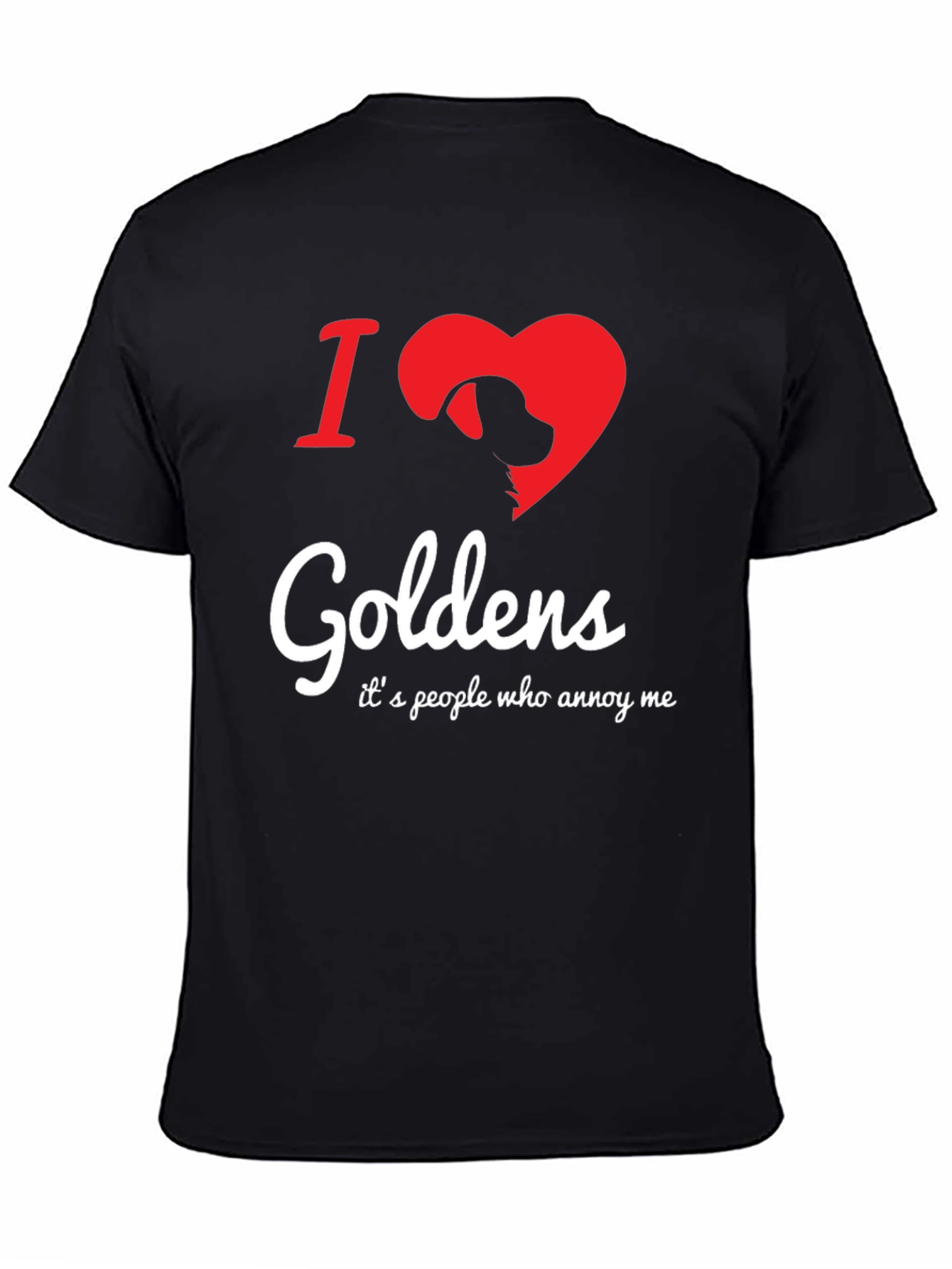 I Love Goldens Dog Graphic T-Shirt
