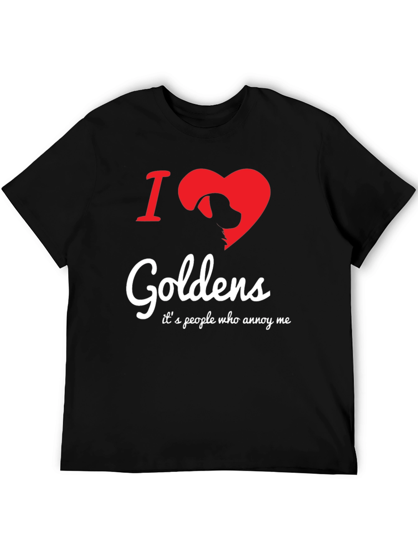 I Love Goldens Dog Graphic T-Shirt