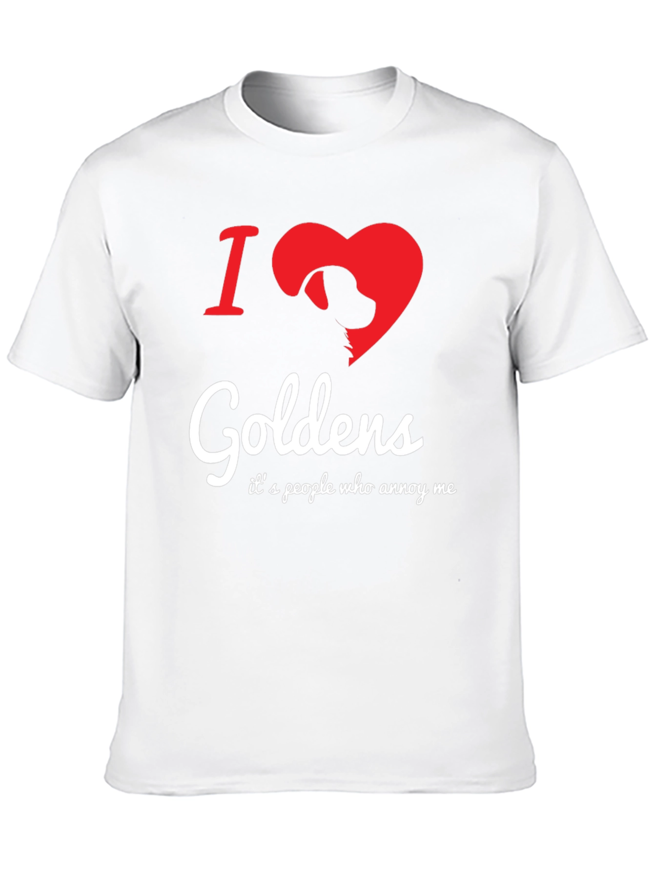I Love Goldens Dog Graphic T-Shirt