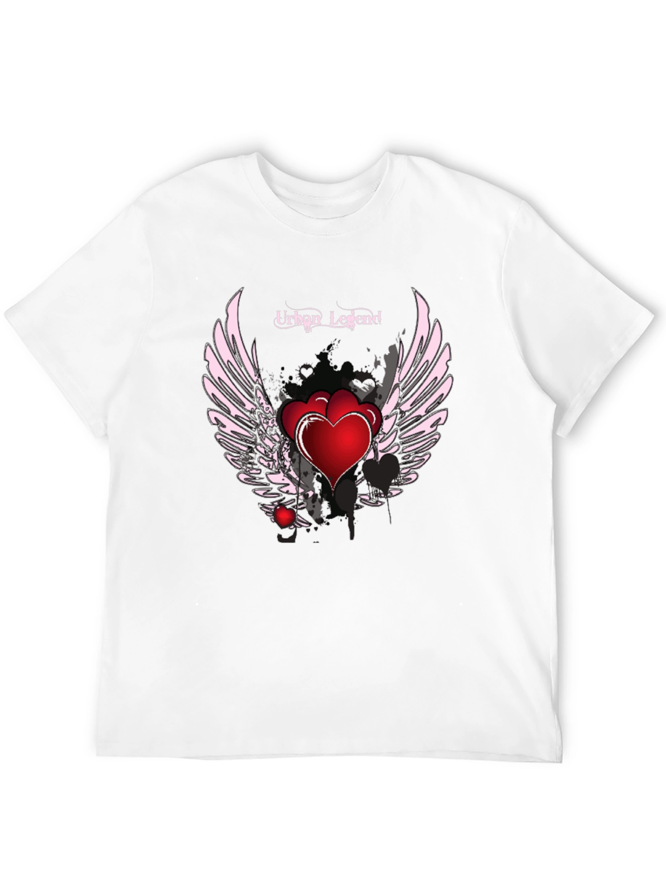 Urban Legend Heart & Wings Black T-Shirt