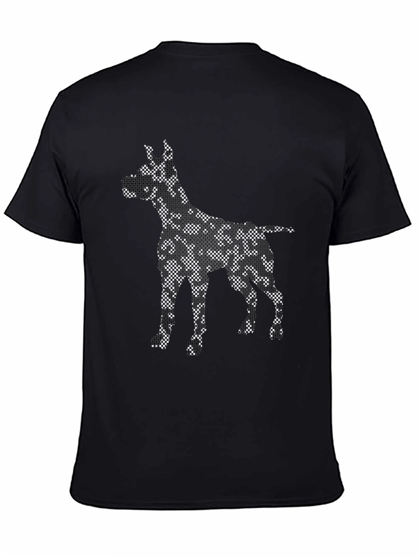 Dog Print Black T-Shirt - Unique Graphic Tee