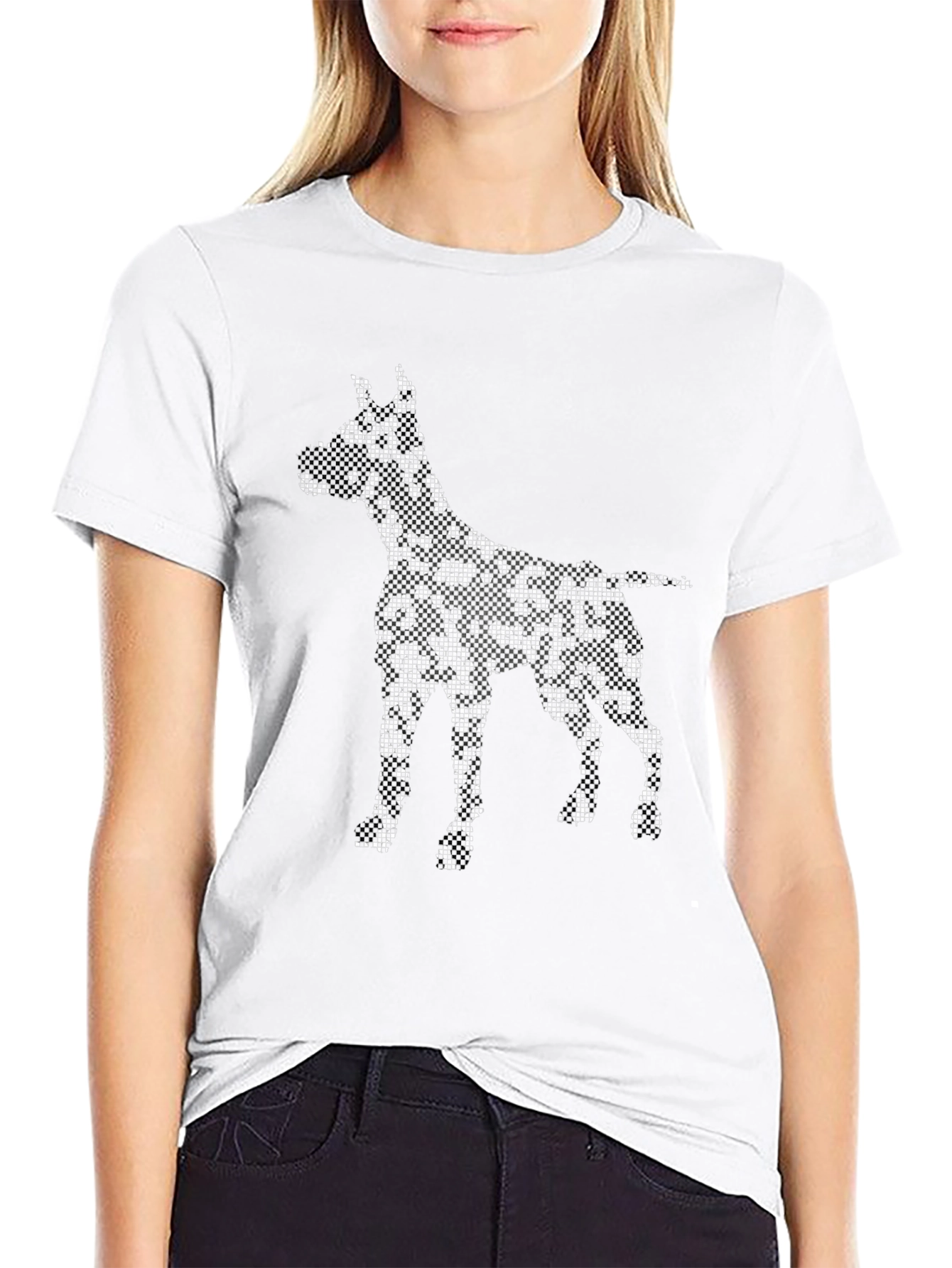 Dog Print Black T-Shirt - Unique Graphic Tee
