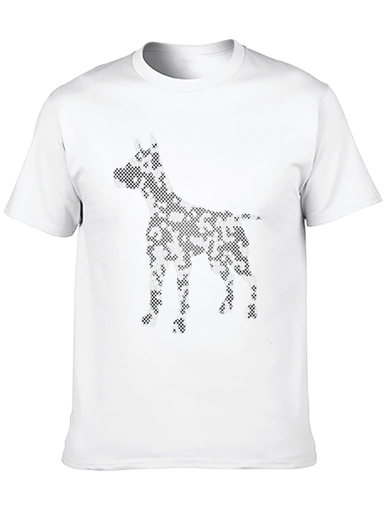 Dog Print Black T-Shirt - Unique Graphic Tee