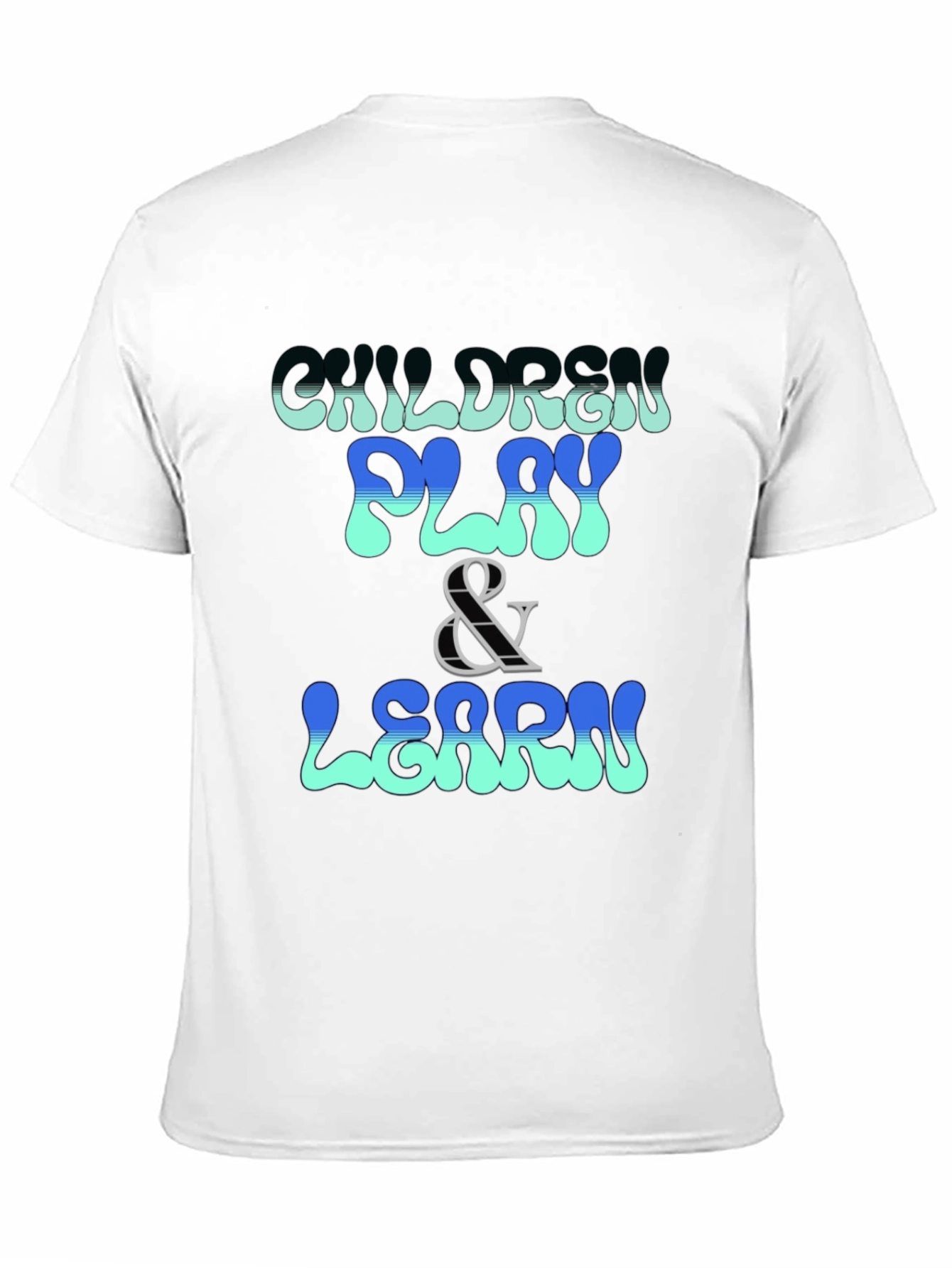 Children Play & Learn Graphic Tee - Black