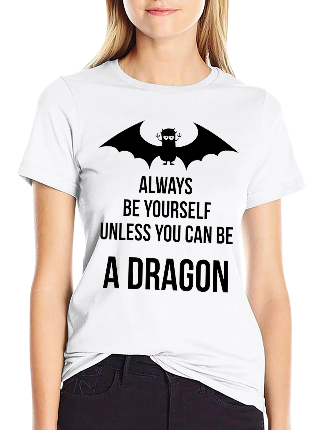 Always Be Yourself Dragon Graphic T-Shirt