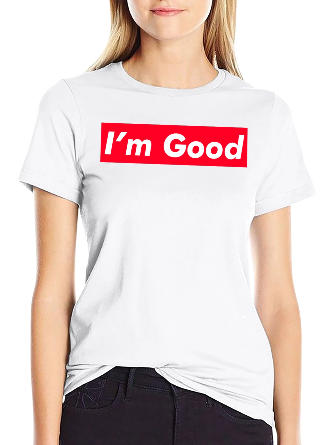 Im Good Graphic T-Shirt - Red Box Logo Tee