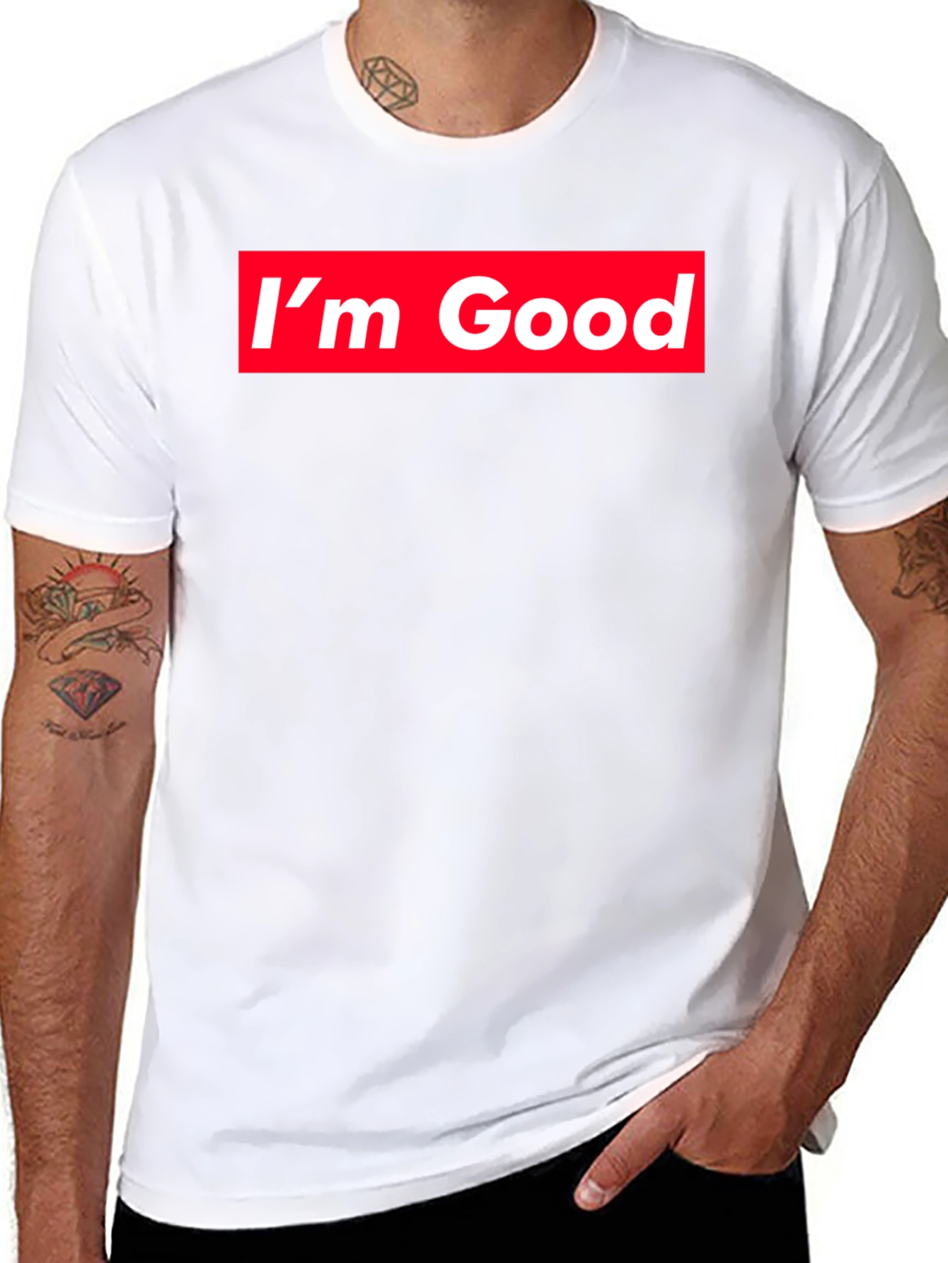 Im Good Graphic T-Shirt - Red Box Logo Tee