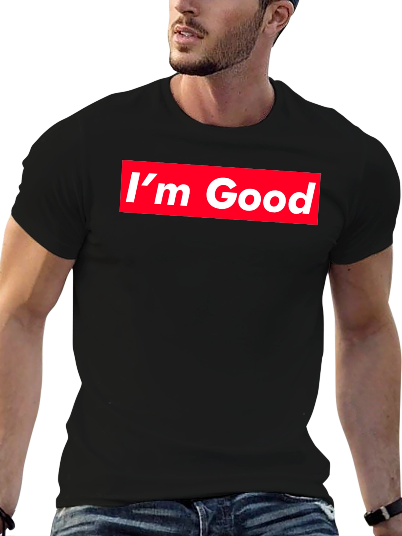 Im Good Graphic T-Shirt - Red Box Logo Tee