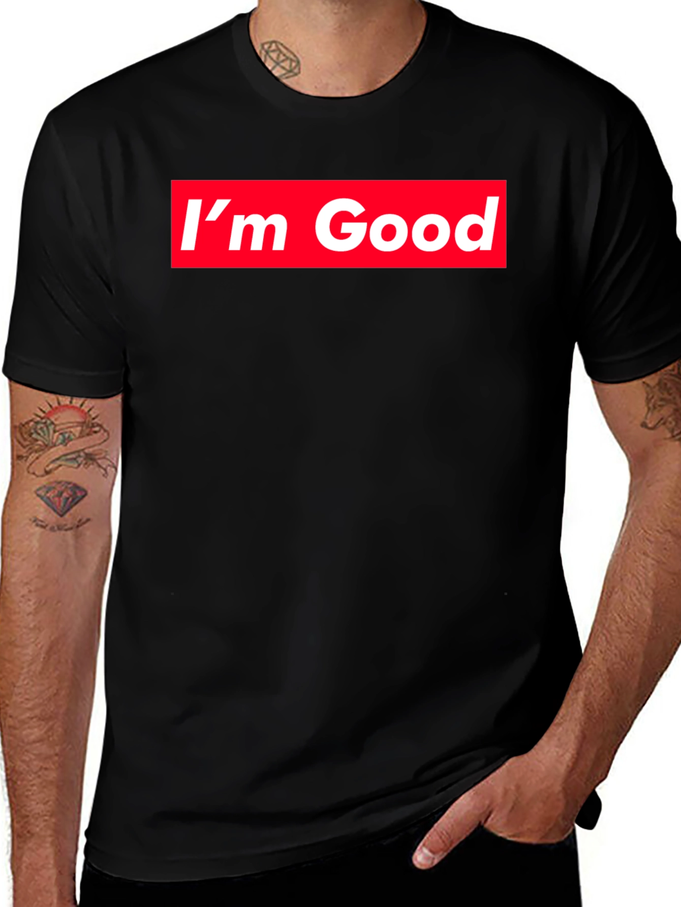 Im Good Graphic T-Shirt - Red Box Logo Tee