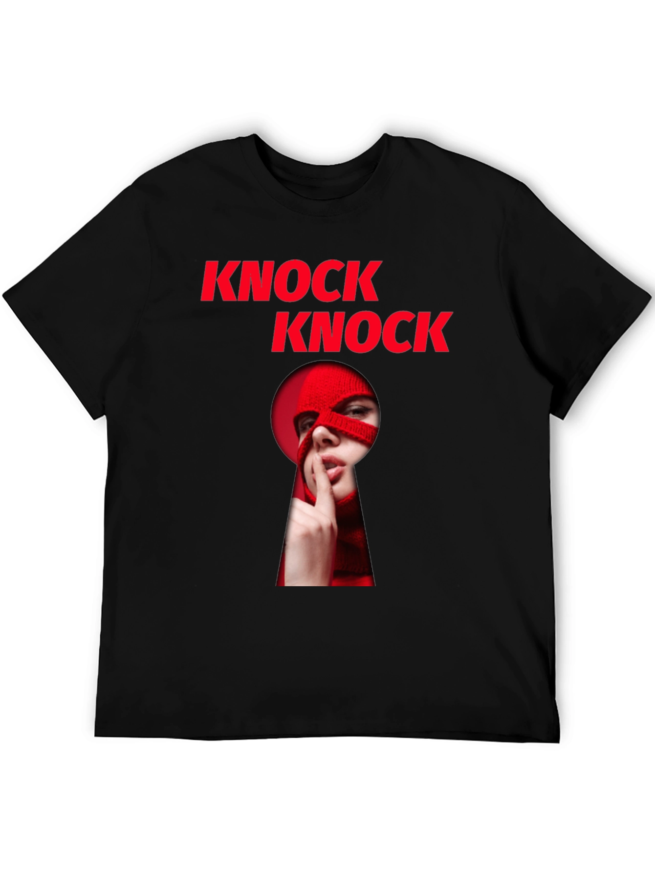 Knock Knock Graphic T-Shirt - Intrigue & Style