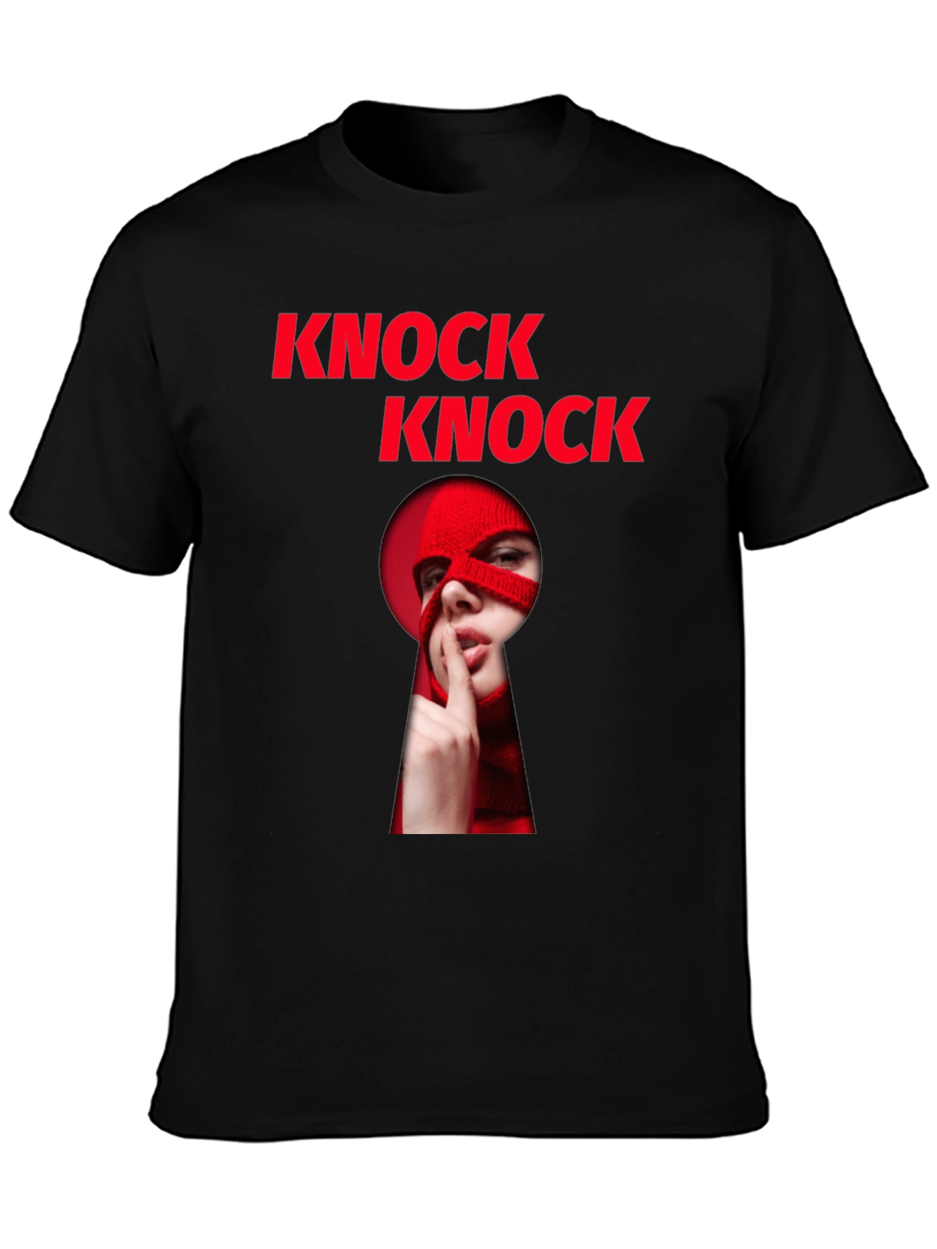 Knock Knock Graphic T-Shirt - Intrigue & Style