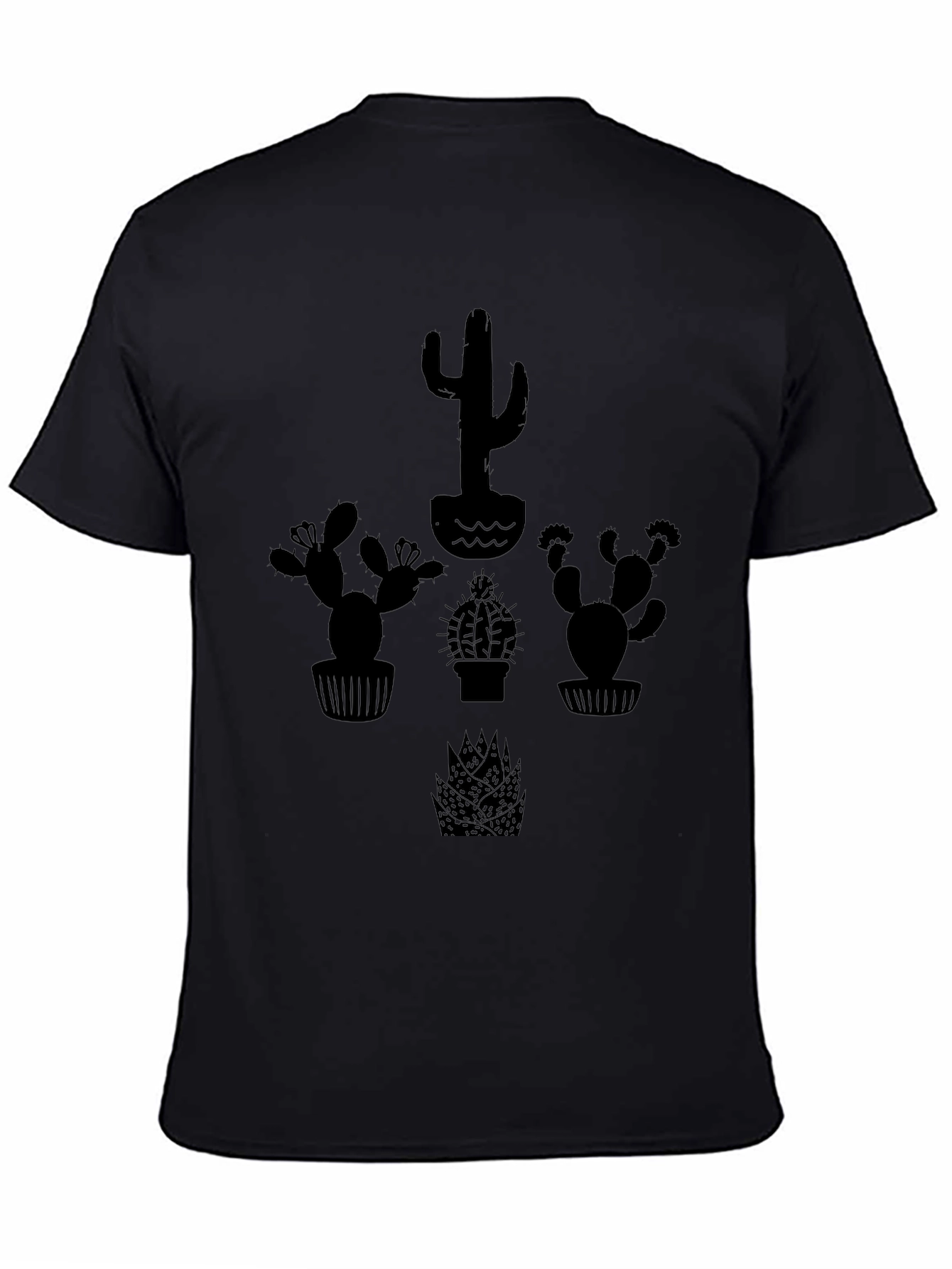 Cactus Graphic Black T-Shirt