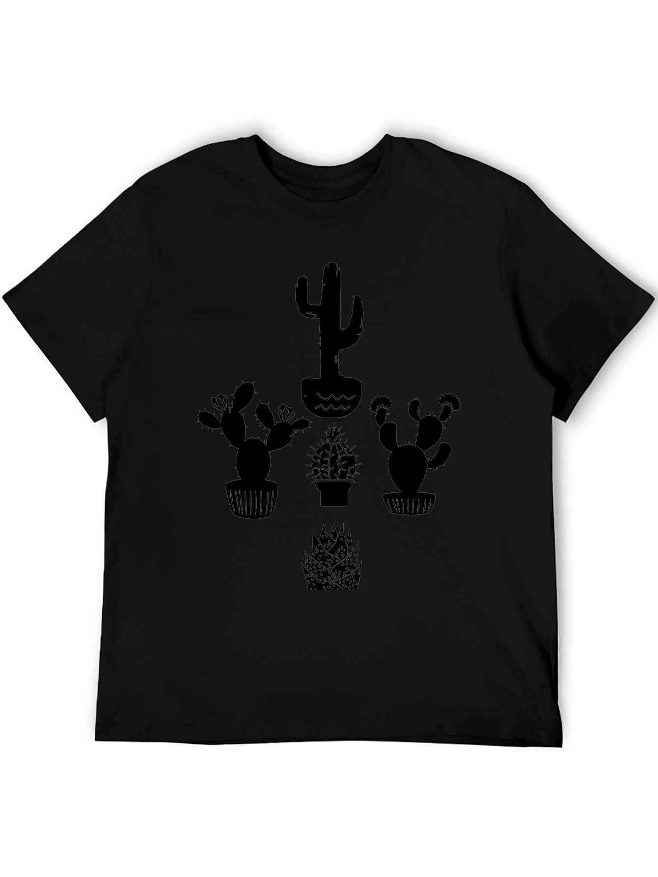 Cactus Graphic Black T-Shirt