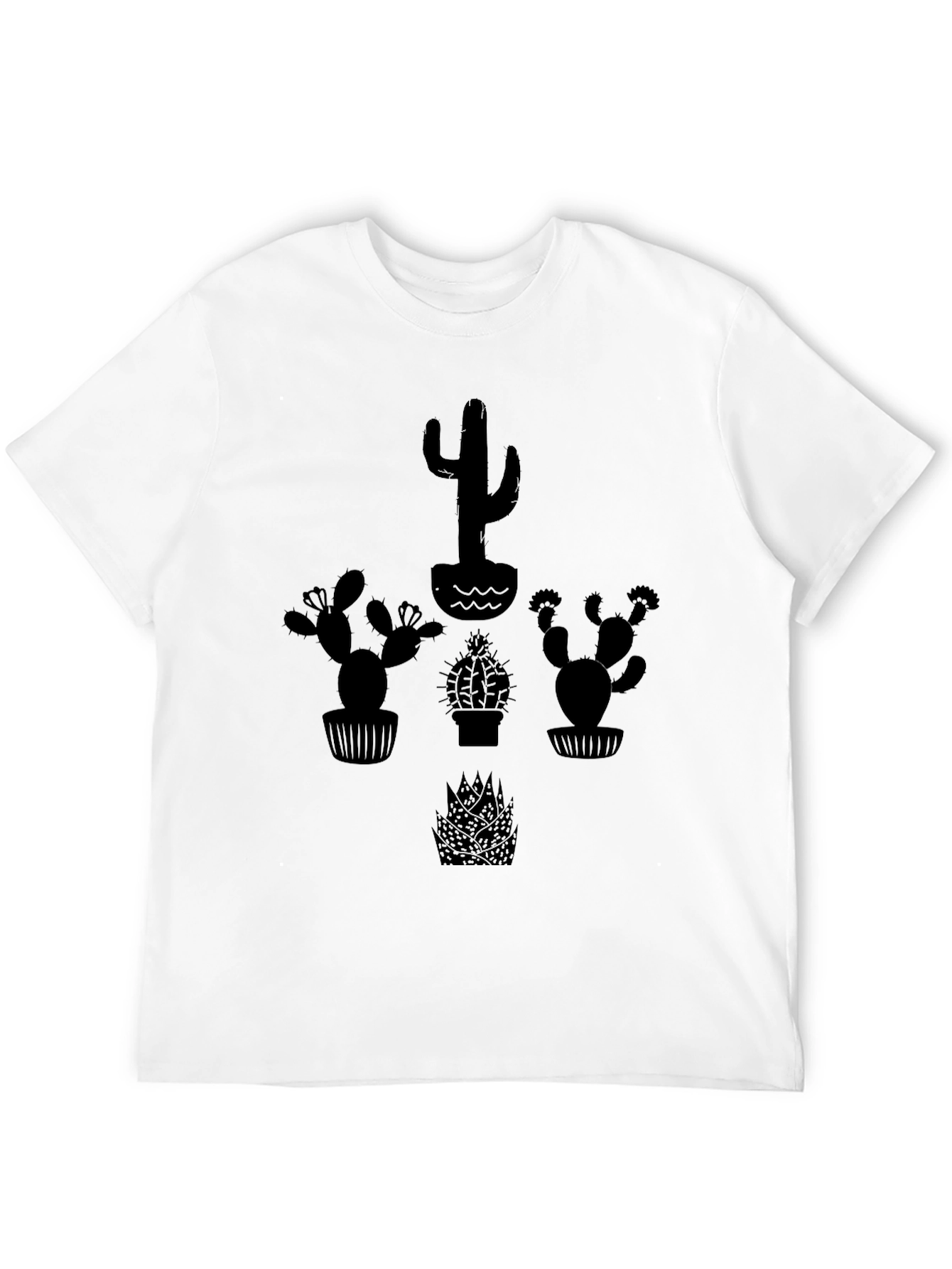 Cactus Graphic Black T-Shirt