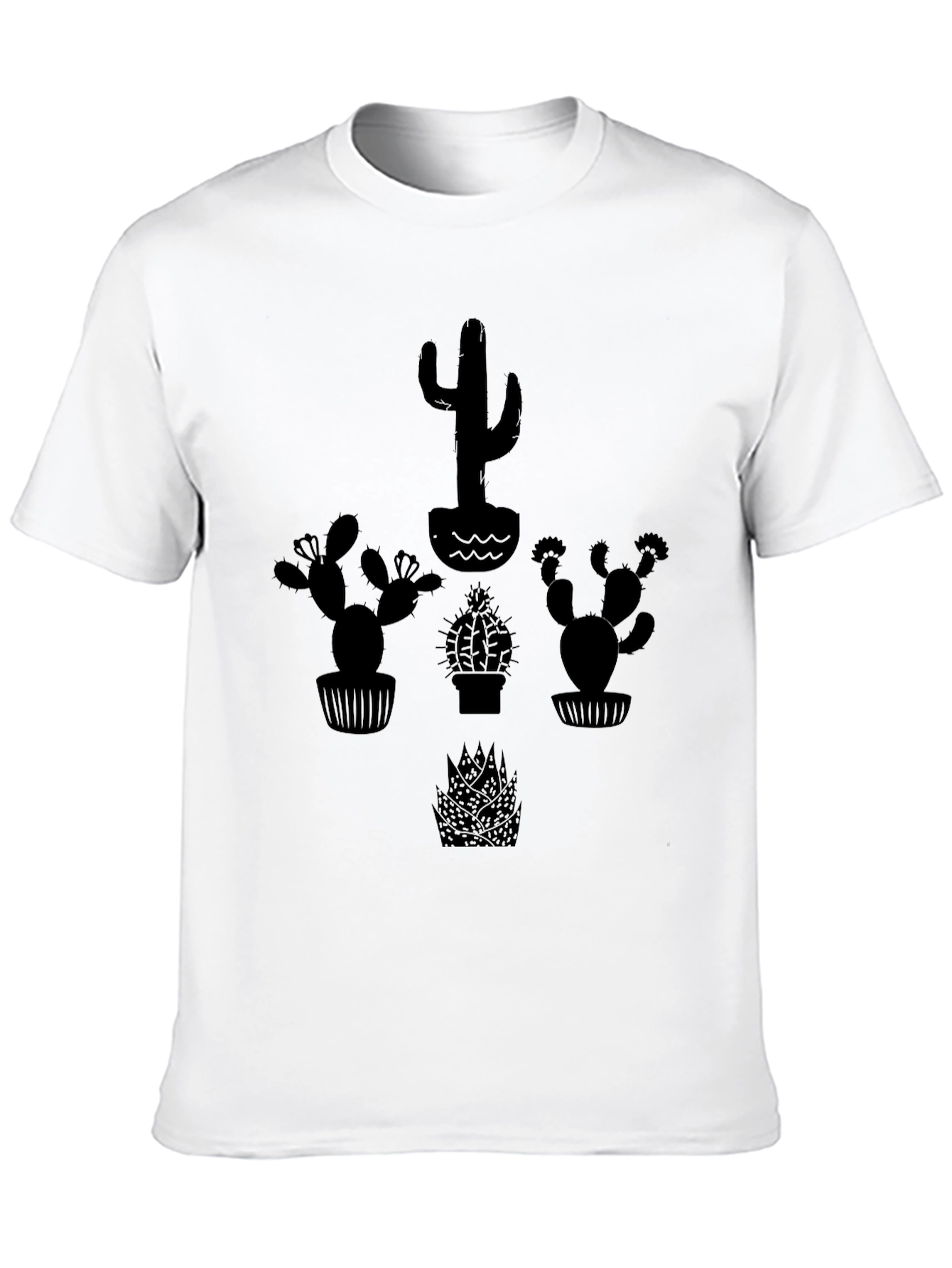Cactus Graphic Black T-Shirt