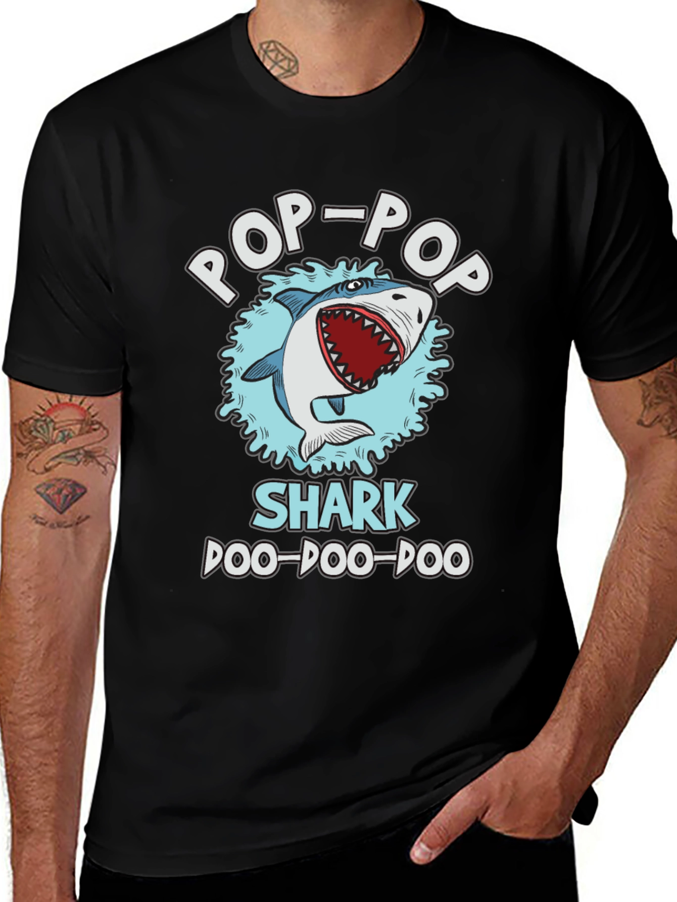 Pop-Pop Shark T-Shirt - Doo Doo Doo