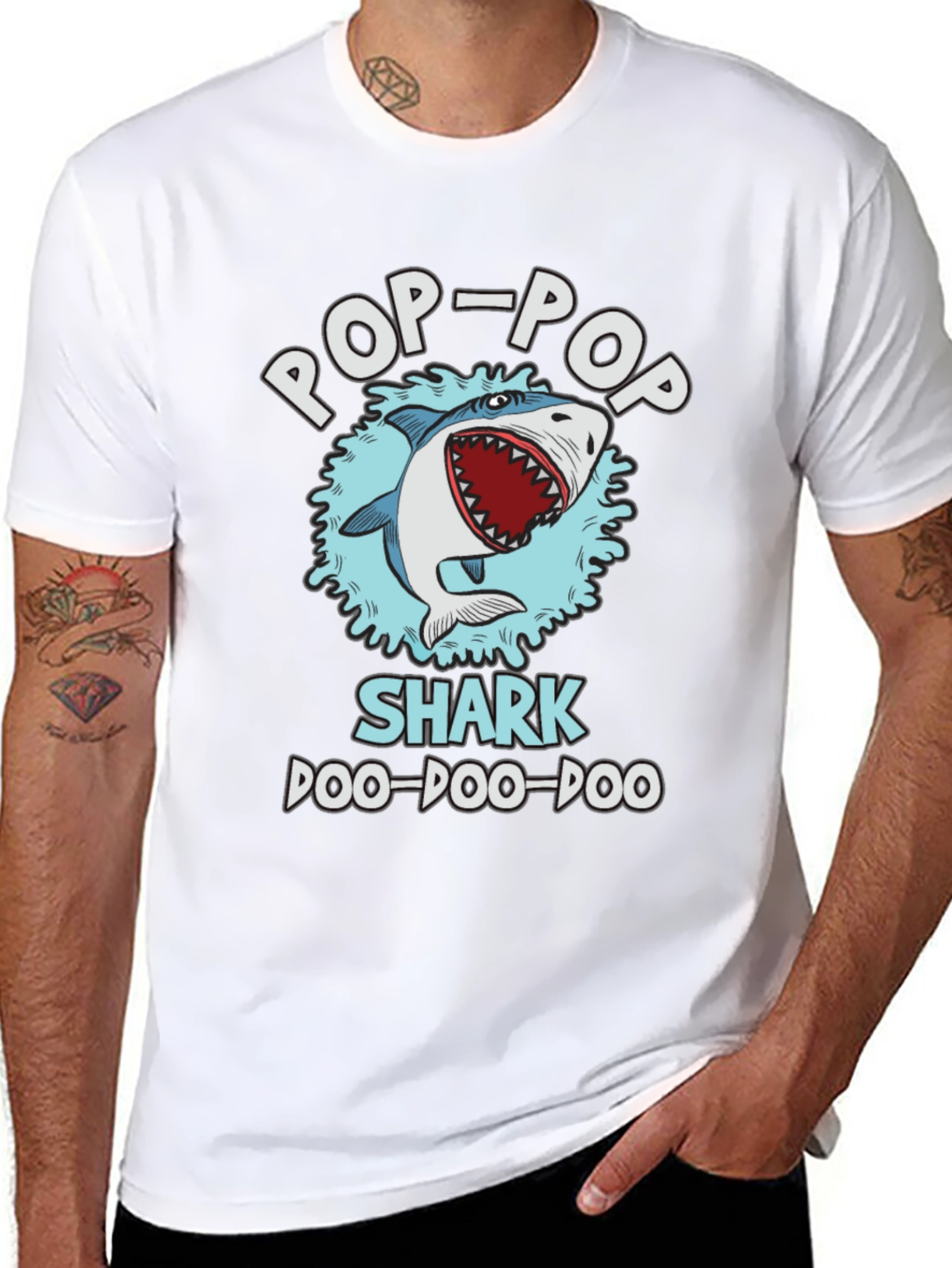 Pop-Pop Shark T-Shirt - Doo Doo Doo