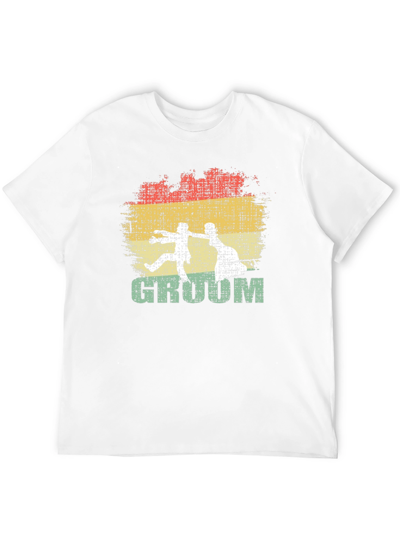 Groom Retro Graphic Print Mens T-Shirt
