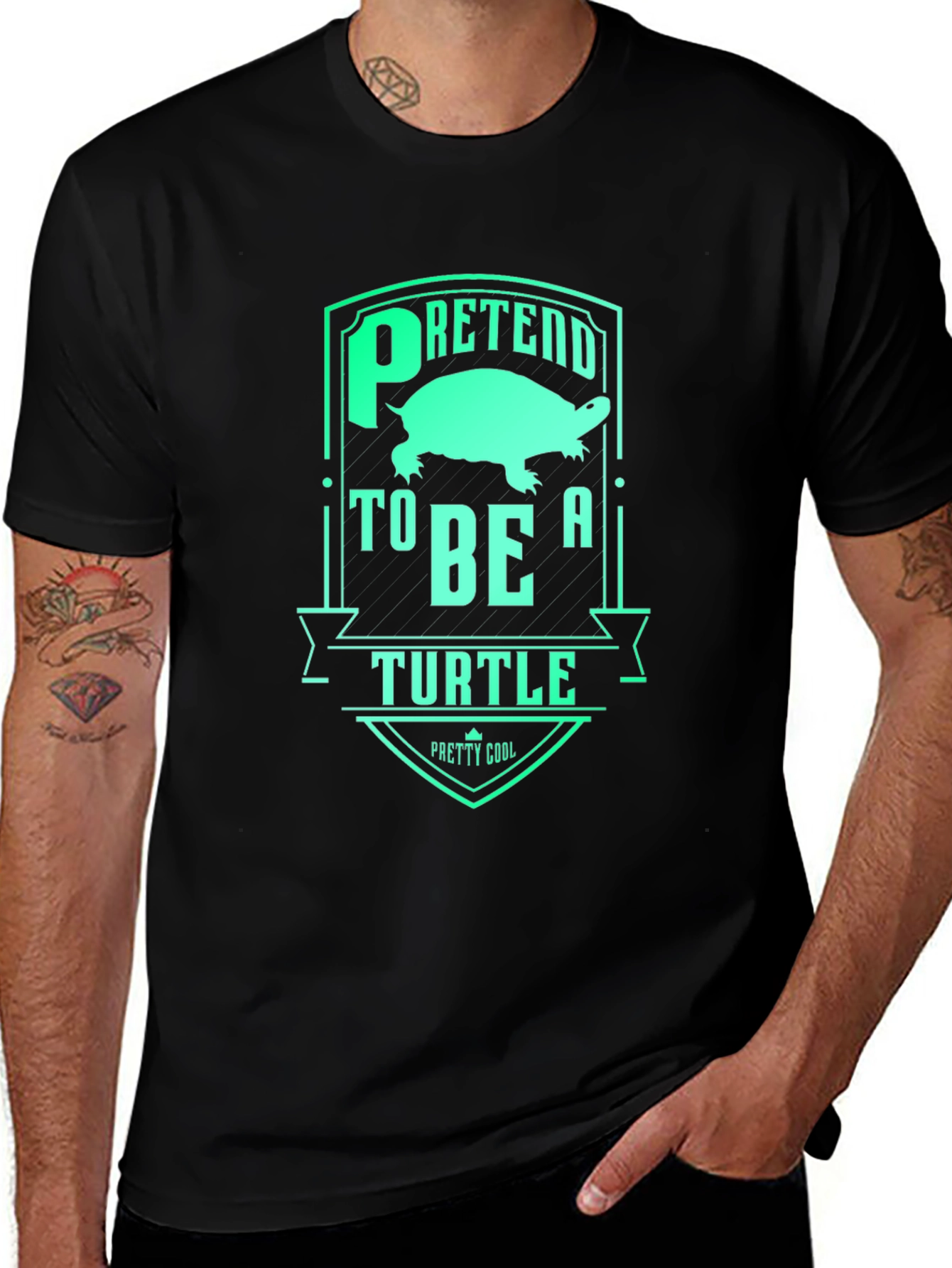 Pretend to Be a Turtle Graphic T-Shirt