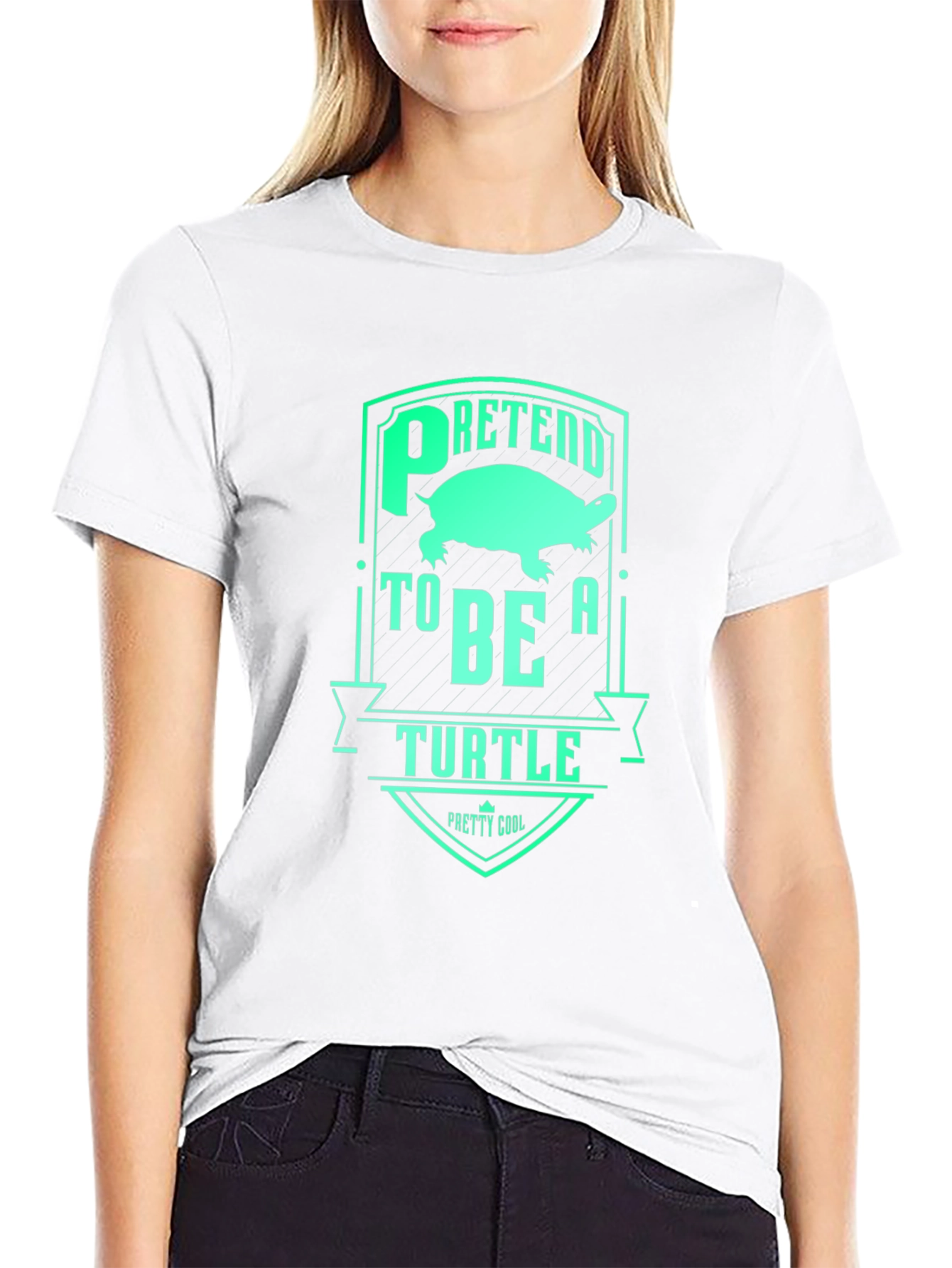 Pretend to Be a Turtle Graphic T-Shirt