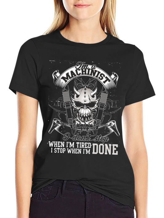 Machinist Skull Graphic T-Shirt