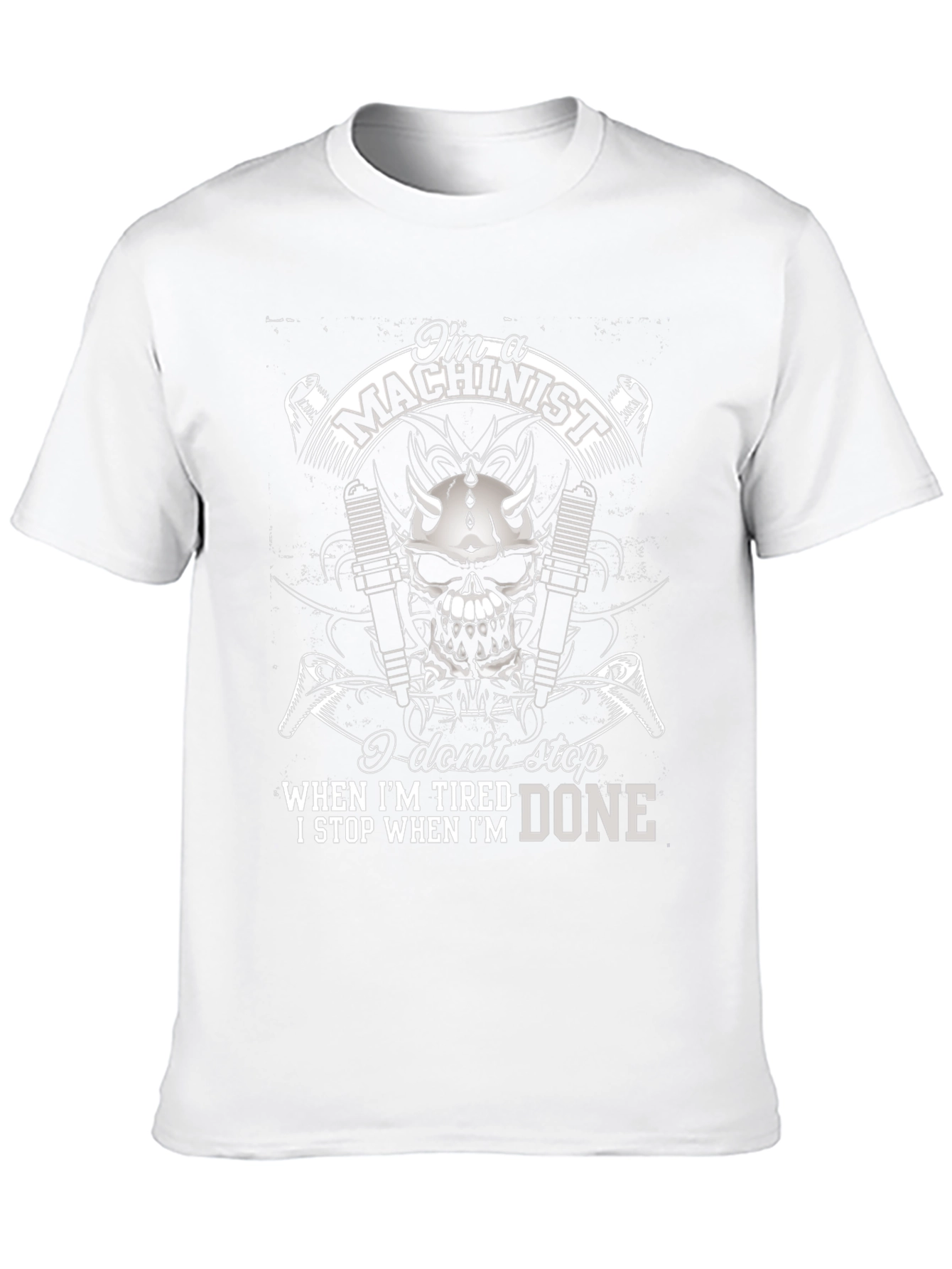 Machinist Skull Graphic T-Shirt