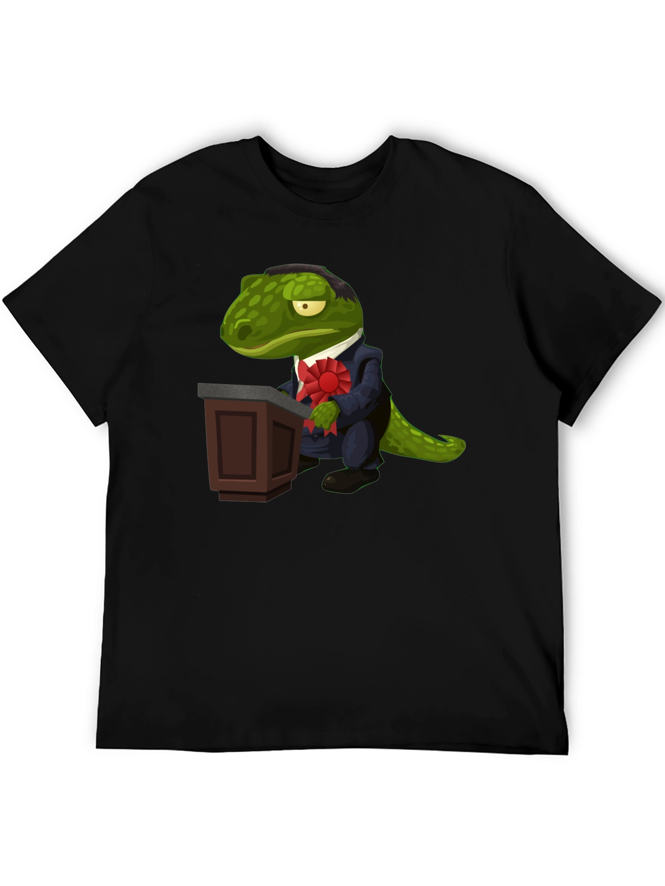 Dapper Reptilian T-Shirt - Political Lizard