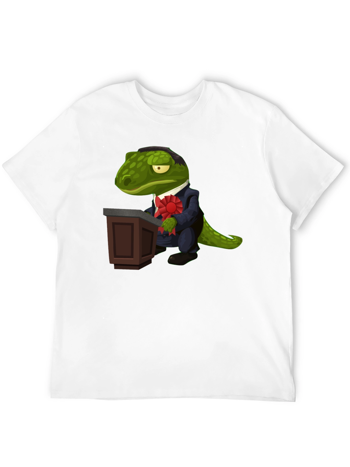 Dapper Reptilian T-Shirt - Political Lizard