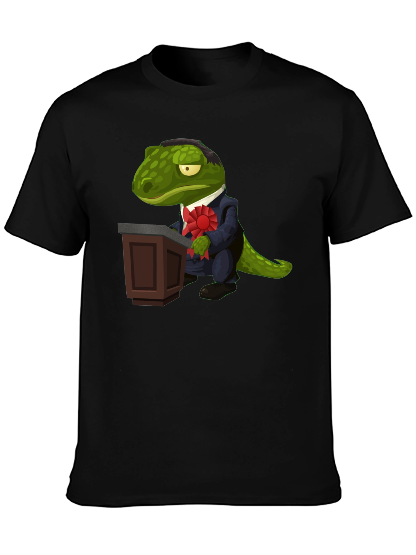 Dapper Reptilian T-Shirt - Political Lizard