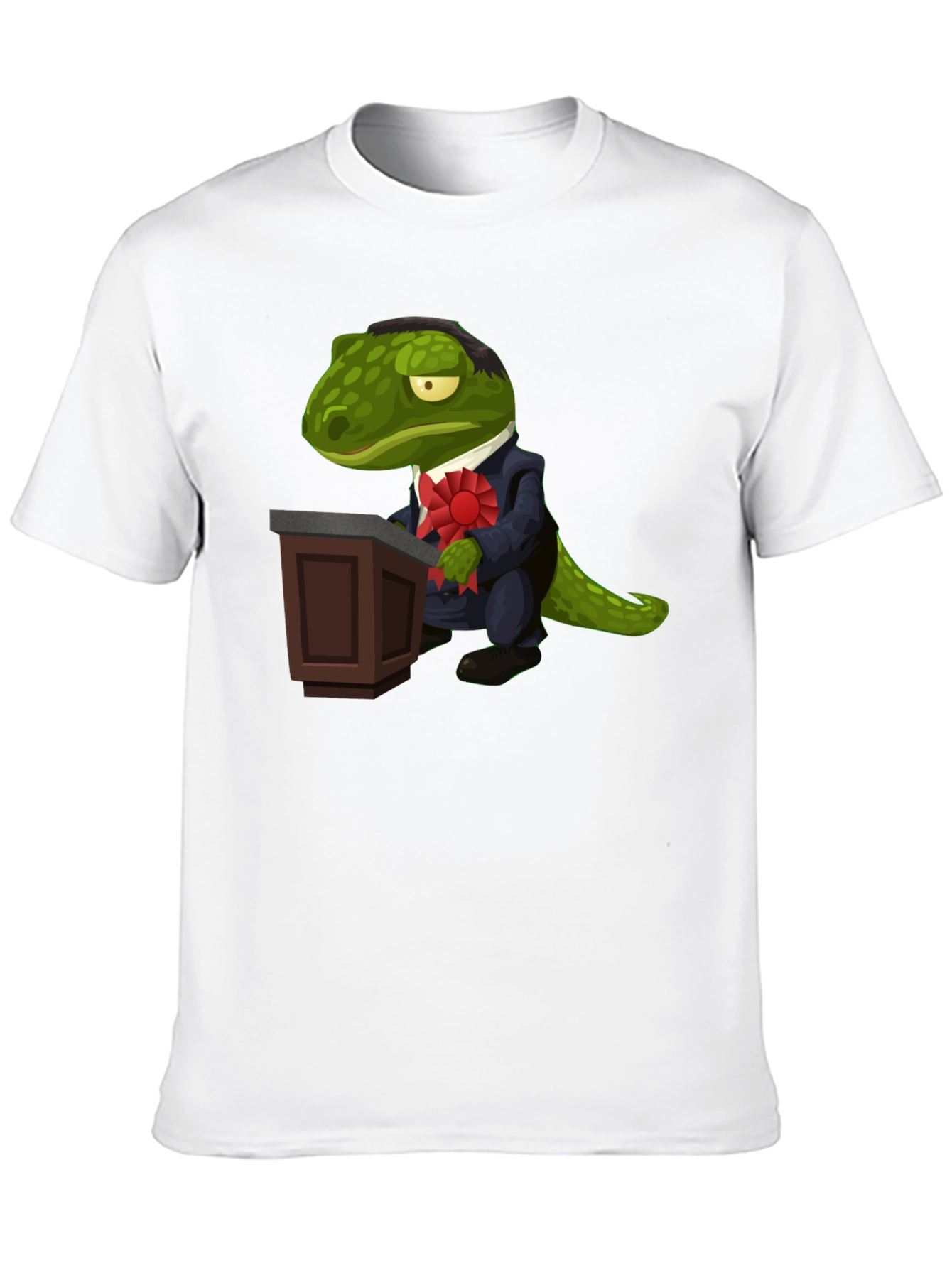 Dapper Reptilian T-Shirt - Political Lizard