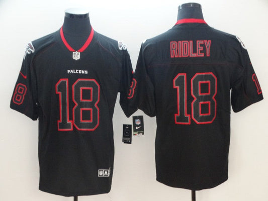 Men's Atlanta Falcons Calvin Ridley #18 Black Authentic Game Jerseys
