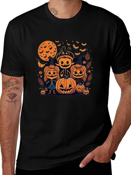 Halloween Cartoon Print T-Shirt