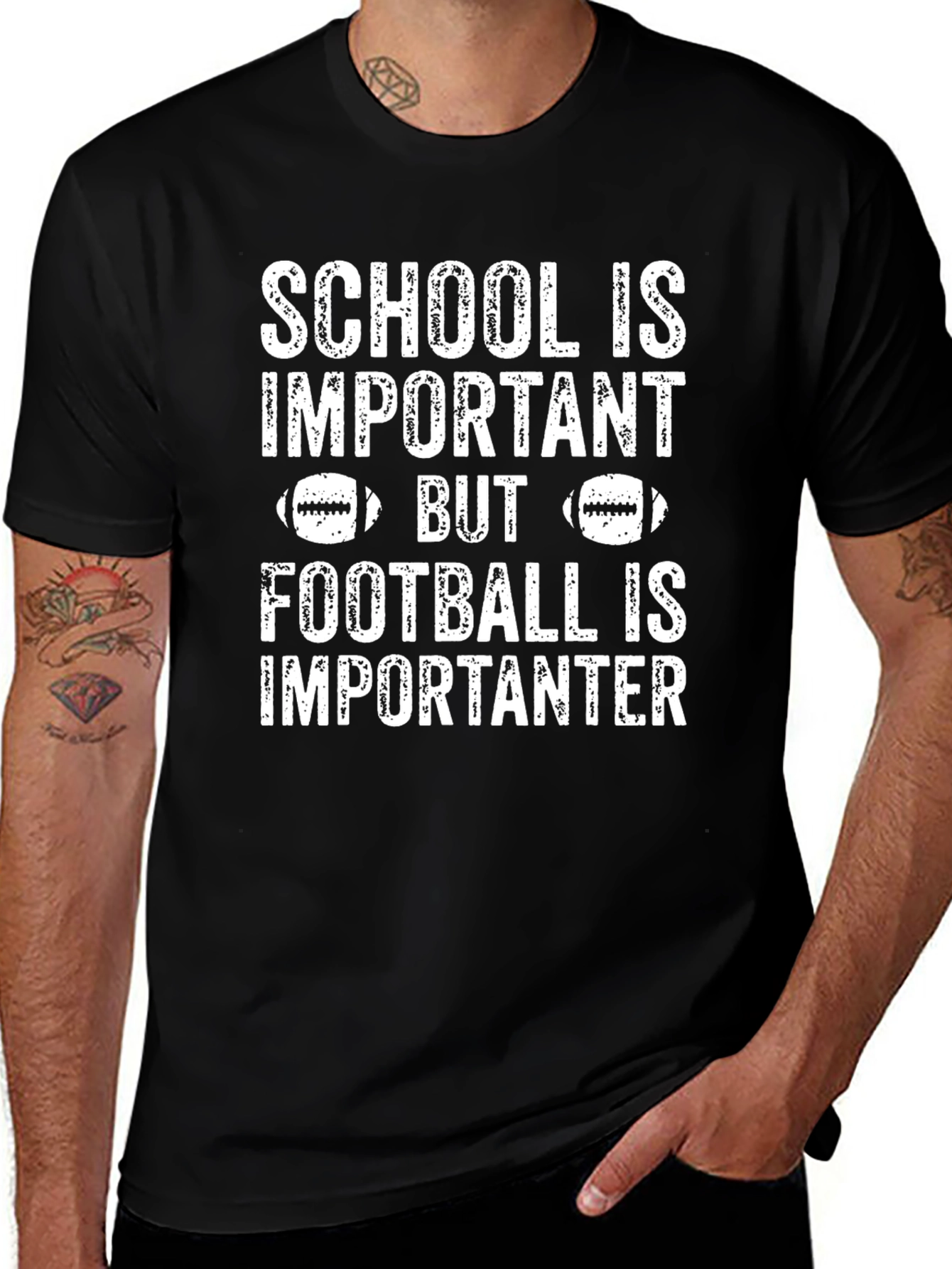 School is Important Football T-Shirt