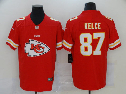 Men's Kansas City Chiefs Travis Kelce #87 Red Game Player Jerseys