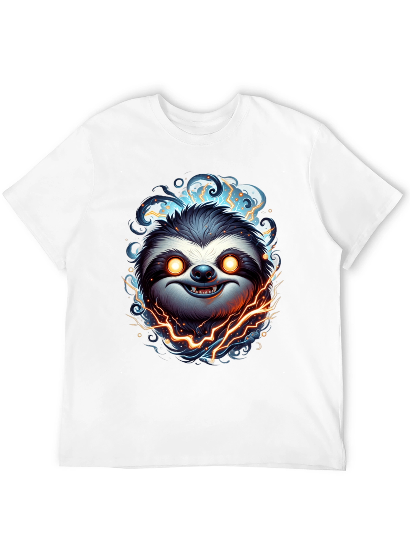 Electric Sloth Graphic Tee - Mens Black T-Shirt