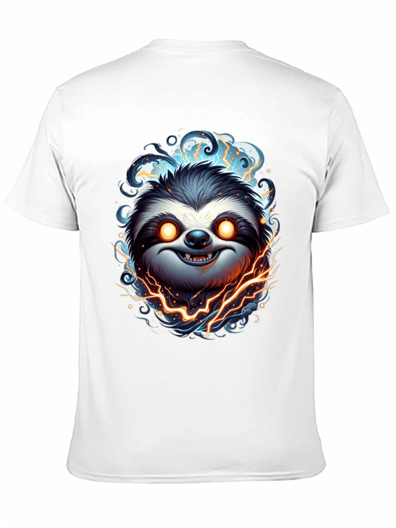Electric Sloth Graphic Tee - Mens Black T-Shirt