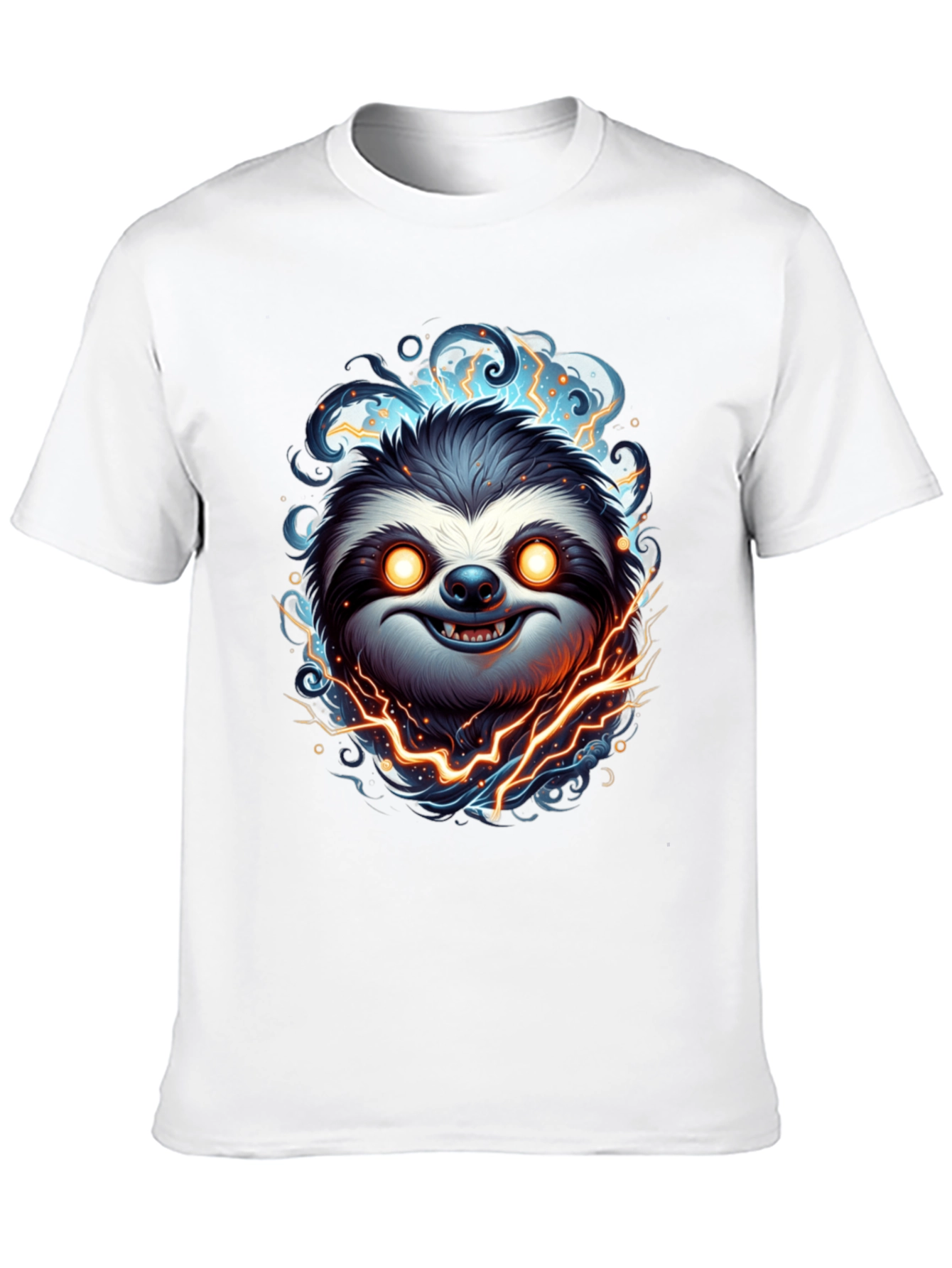 Electric Sloth Graphic Tee - Mens Black T-Shirt