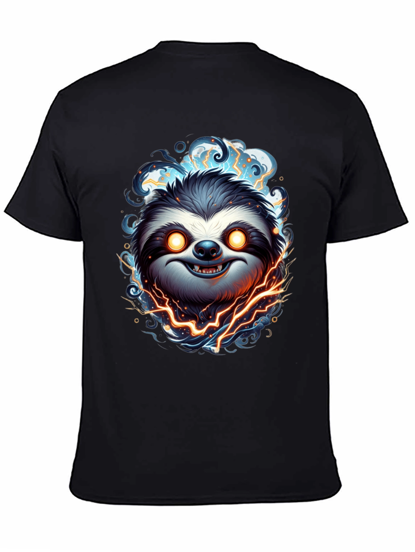 Electric Sloth Graphic Tee - Mens Black T-Shirt