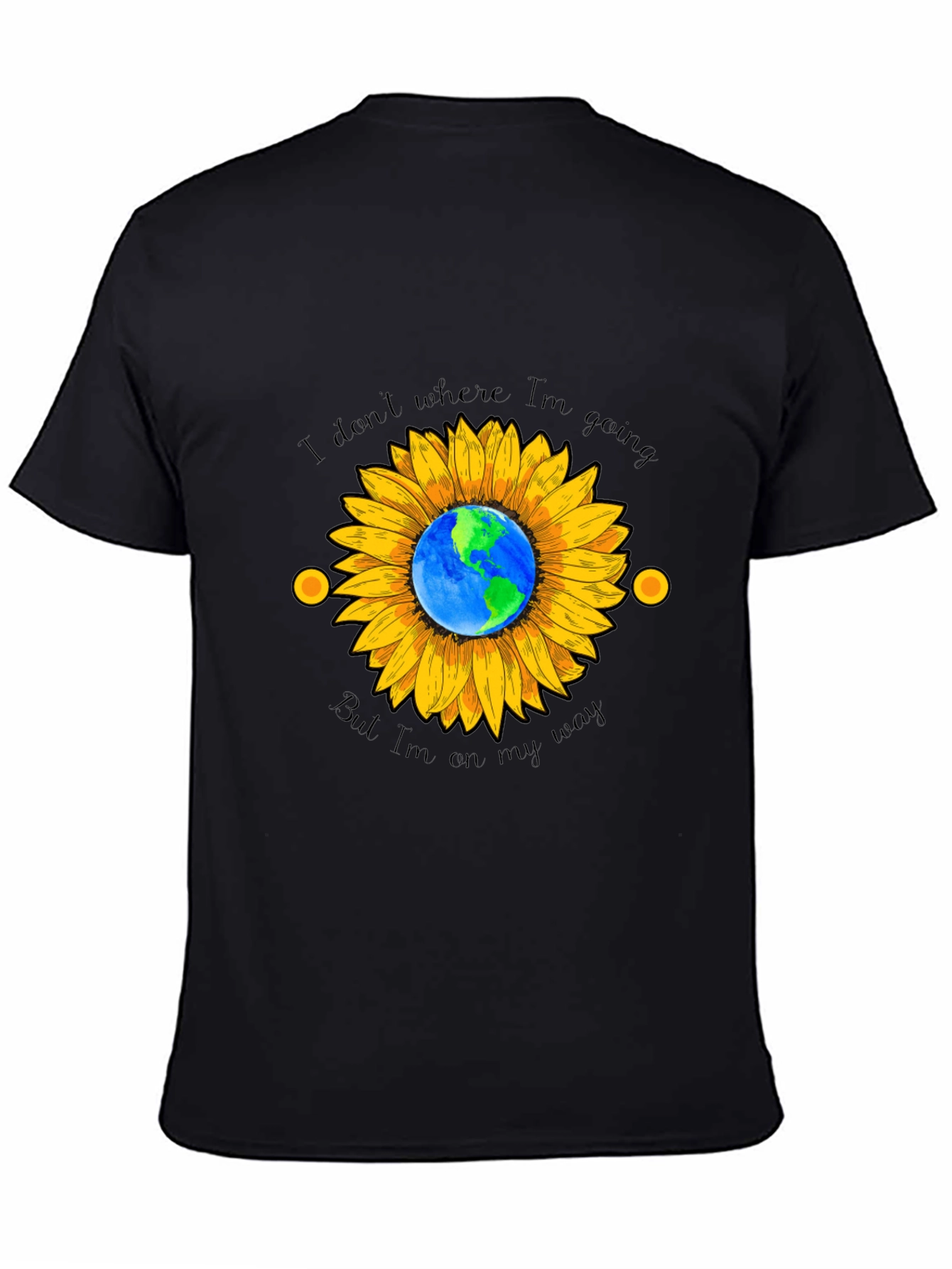 Sunflower Earth T-Shirt - Wanderlust Design