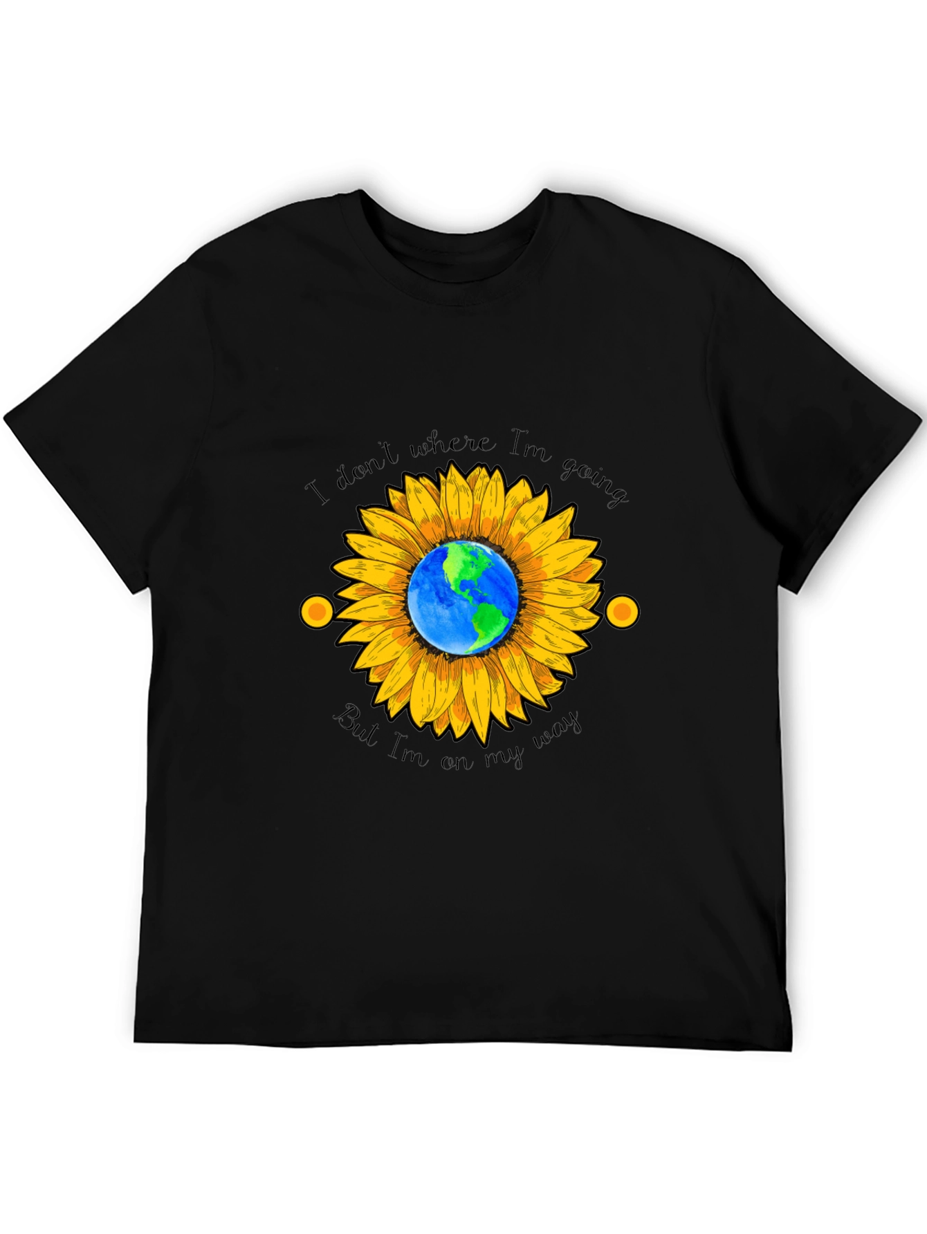 Sunflower Earth T-Shirt - Wanderlust Design