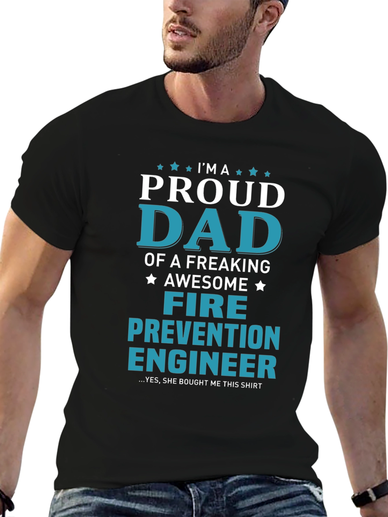 Proud Dad Fire Prevention Engineer T-Shirt